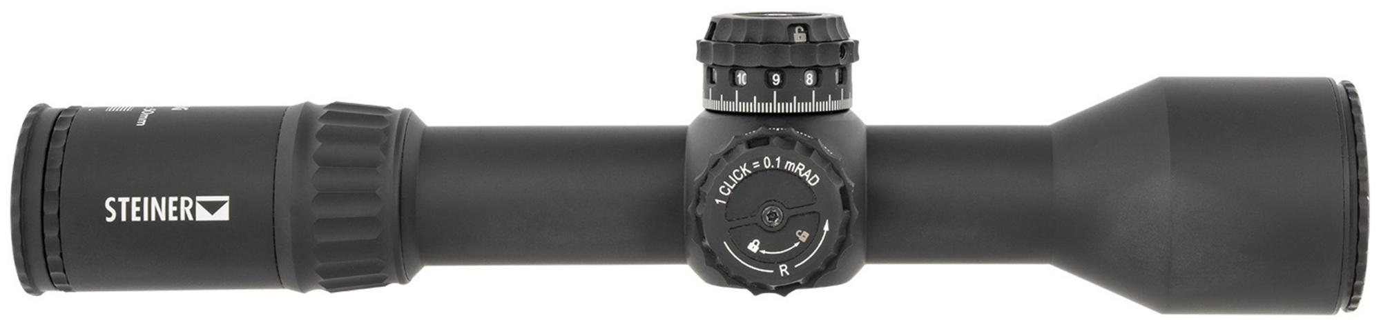 Steiner T6XI Rifle Scope 5116, 2.5-15x, 50mm Obj, 34mm Tube, Matte Black, Illuminated SCR Mil Reticle