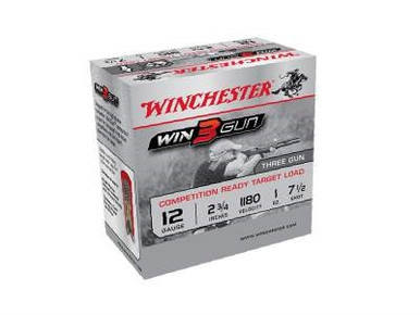 Winchester Win3Gun 12 Gauge 2-3/4" 1 oz #7-1/2 Shot 1180fps 25 rounds