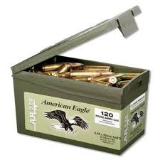 Federal 5.56 x 45mm NATO XM855 62 gr Steel Core FMJ Ammo Can 120 rounds