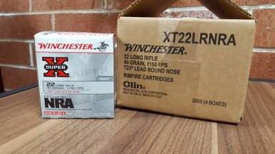 Winchester 22LR Ammunition NRA Foundation XT22LRNRA 40 Grain Lead Round Nose 500 rounds