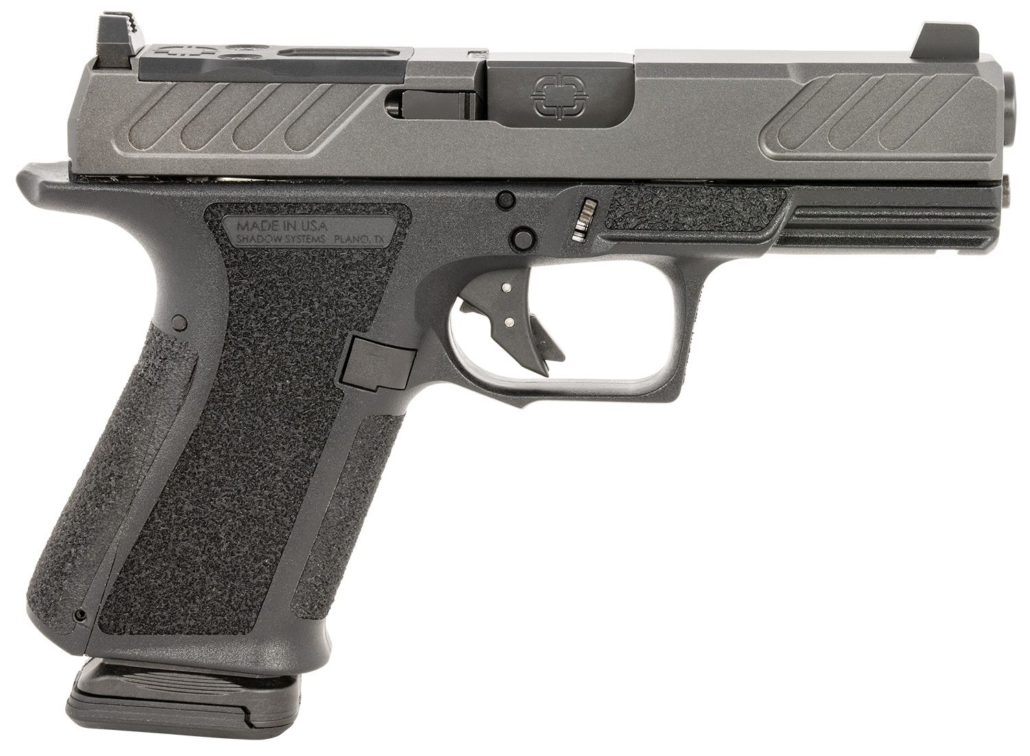 Shadow Systems MR920 Foundation Optic Ready Pistol SS1306, 9mm Luger, 4in, Black Interchangeable Backstrap, Black Finish, 15 Rds