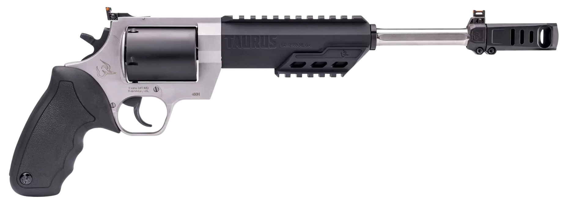 Taurus Raging Hunter Revolver 2460105RH, 460 S&W Mag, 10.50", Black Rubber Grips, Stainless Steel Finish, 5 Rds