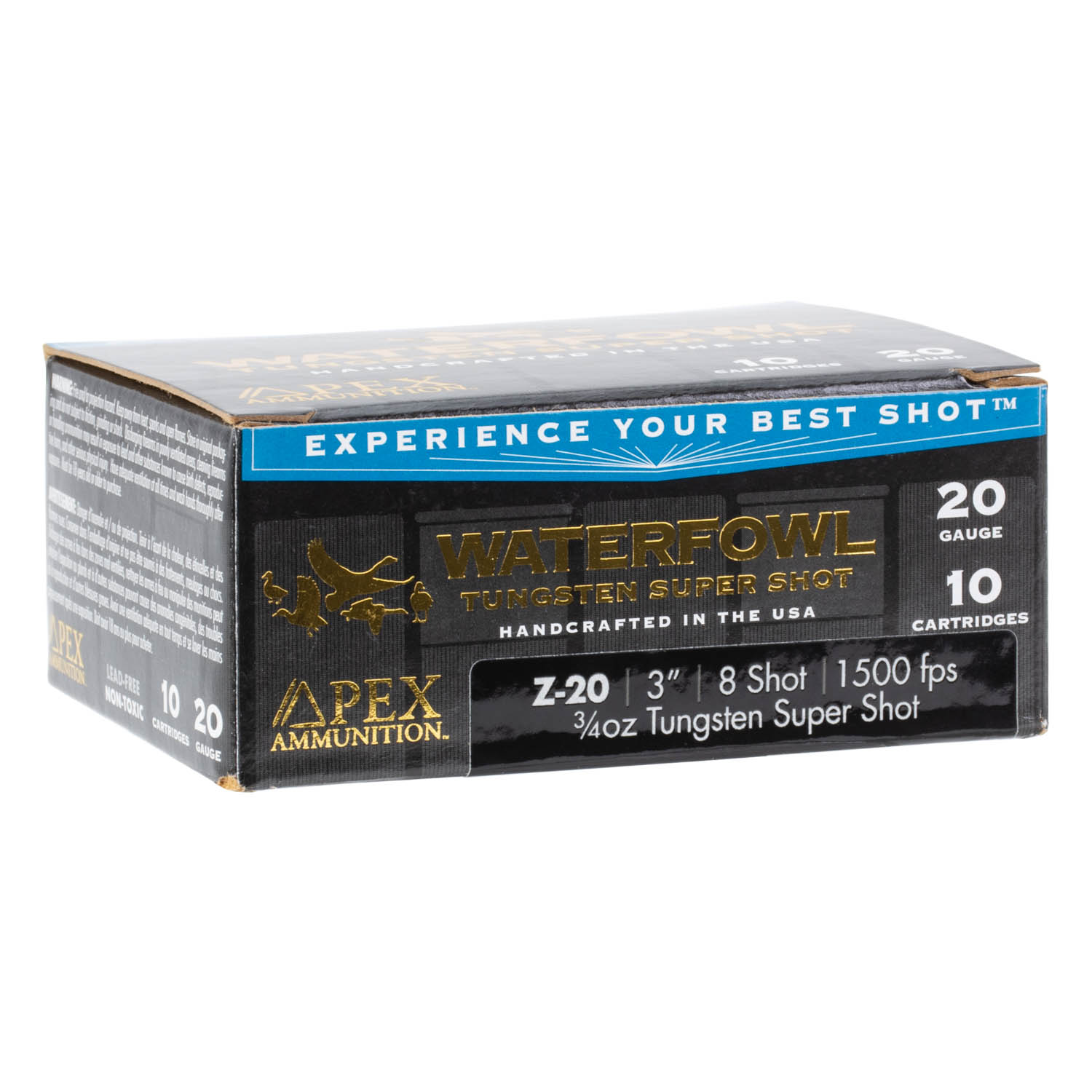 Apex Ammunition TSS Waterfowl Ammunition, 20ga. 3" 3/4oz. #8 Shot, 10 Round Box