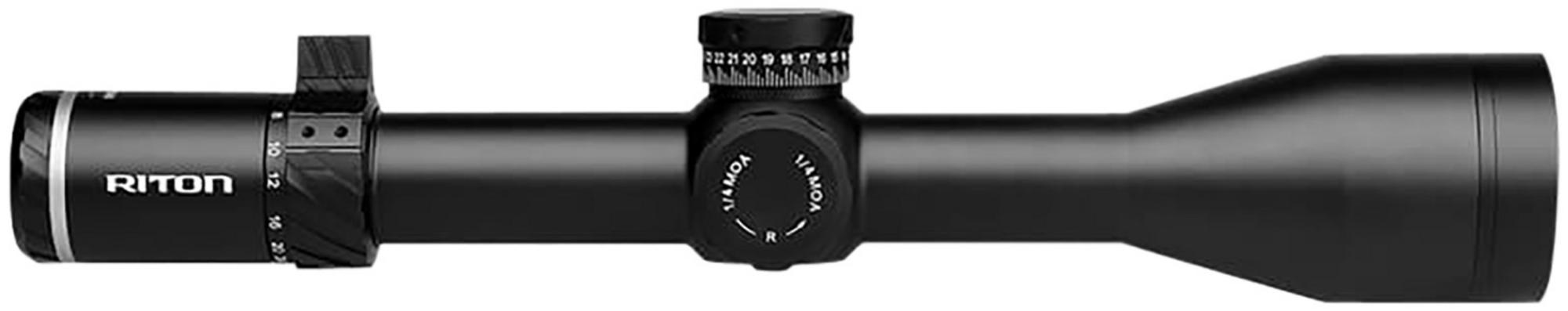 Riton Conquer Rifle Scope 5C428AFI23, 4-28x, 56mm Obj, 34mm Tube, Black, Illuminated MOR Reticle