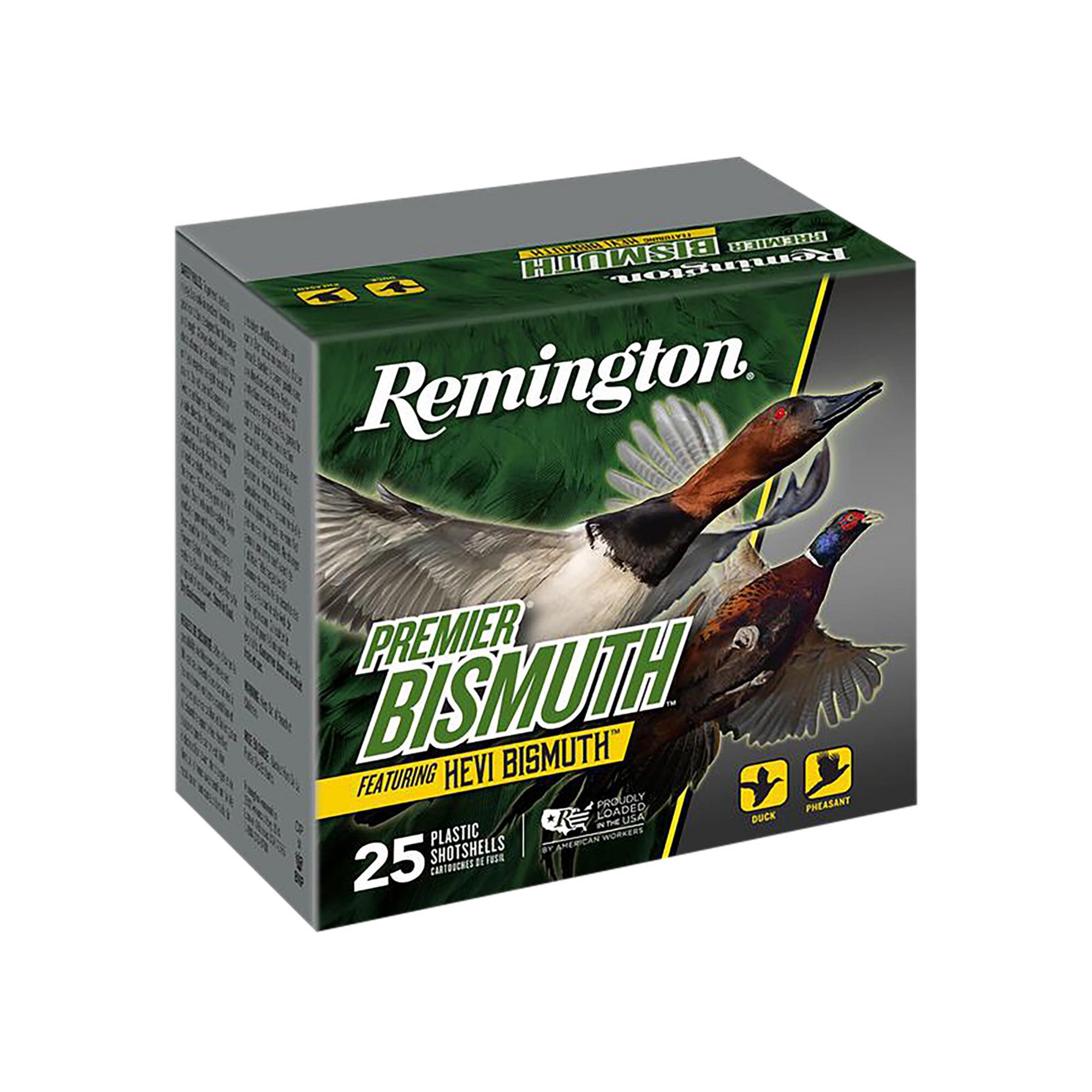 Remington Premier Bismuth Shotshells R20509, 20 Gauge, 2-3/4", 7/8 oz, 1300 fps, #5 Steel Shot, 25 Rds/box