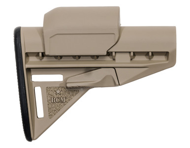 BCM Gunfighter Stock Mod 3 with Cheek Risers FDE - BCM-GFS-MOD-3-K85-FDE