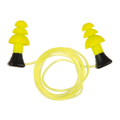 Allen Company ULTRX ULTRX Tethered Silicone Ear Plugs - NRR 26dB, Yellow, 3 Pairs