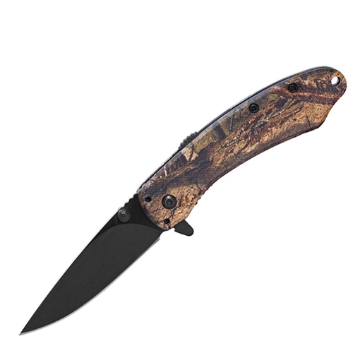 ABKT Elite Ember Folding Knife 2-3/4" Drop Point Blade Mossy Oak DNA AB067MCD