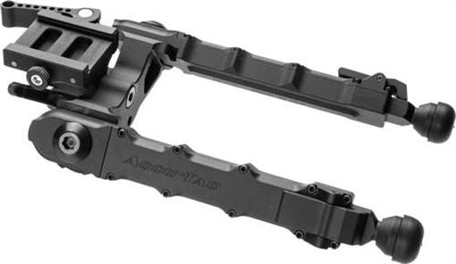 ACCU-TAC BIPOD HD-50 LR 7"-10" ARCA SPEC QD ALLOY FLAT BLACK HD50ASQD HD50-ASQD