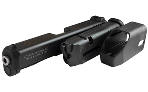 Advantage Arms Conversion Kit, 22LR, Fits Glock Generation 5 17/22, Black Finish, 1-10Rd Magazine, Includes Range Bag AAC17-22G5