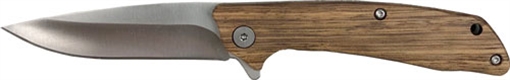 ABKT ROPER JR. OUTLAW 3" BALL BEARING FOLDER ZEBRAWOOD HNDL! RP0037ZW