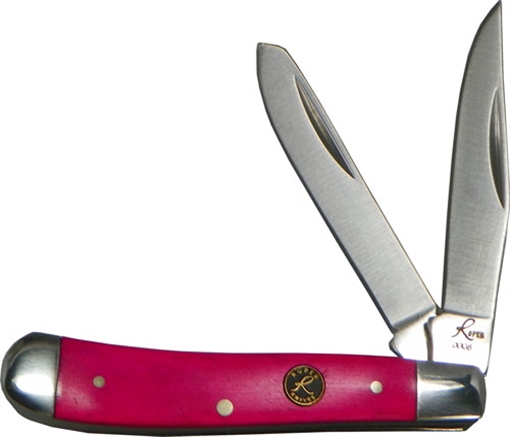 ABKT ROPER SERIES PINK SKY PEANUT 2-BLADE PINK BONE HNDLS RP0006P