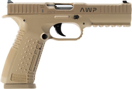 AMERICAN PREC FIREARMS STRIKE ONE HGA 9MM 5 IN BBL 3 DOT SIGHT DESERT TAN CKOTE 2/17RD MAGS AFS1-9-TA-17