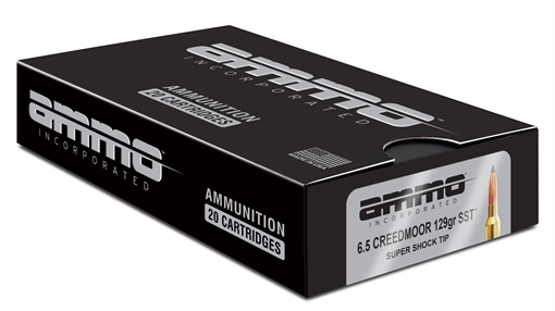 Ammo Inc Signature Hunt 6.5 Creedmoor Rifle Ammo - 129 Grain | Super Shock Tip | 200rd Case 65CM129SST