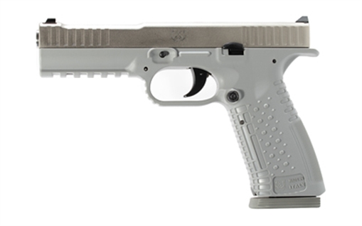 American Precision Firearms Strike One, Semi-automatic, Striker Fired, Full Size, Polymer Frame Pistol, 9MM, 5" Barrel, No Manual Safety, Cerakote Finish, Silver Frame and Stainless Steel Slide, 17 Rounds, 2 Magazines AFS1-9-SL-17