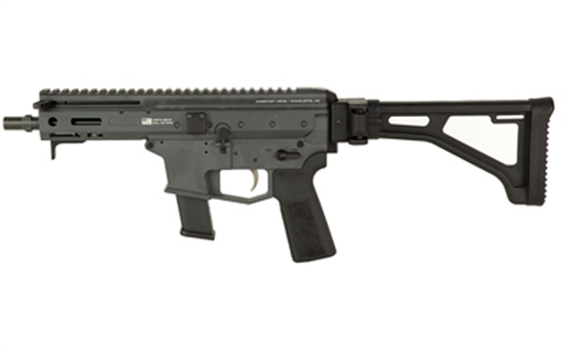 Angstadt Arms MDP-9, Generation 2, Semi-automatic, Short Barreled Rifle, 9MM, 6" Barrel, Cerakote Finish, Sniper Gray, 3 Lug Muzzle Device, Manual Safety, Folding 1913 Stock, 27 Rounds, 2 Magpul Glock PMAG Magazines AAMDP29FS6