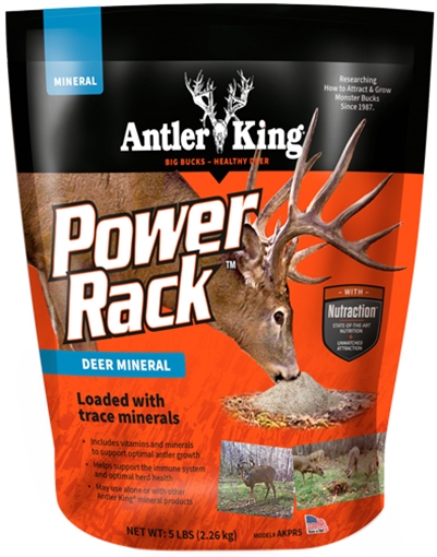 ANTLER KING KING POWER RACK DEER MINERAL 5# BAG AKPR5