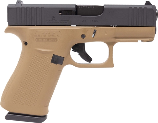 Apollo Custom Glock 43X 9MM 10RD DDE BLK RAIL ACG-00864FRN