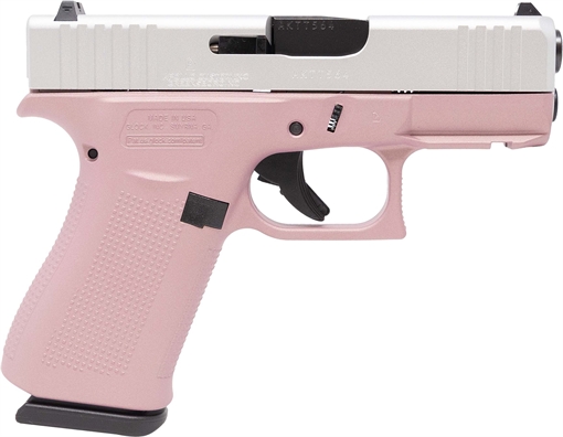 Apollo Custom Glock 43X 9MM 10RD PINK SA RAIL ACG-00869FRN