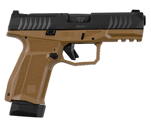 AREX DELTA M HGA 9MM 4IN BBL FDE STRIKER FIRED OPTIC READY 1-15RD & 1-17RD PLATE KIT INCLUDED 815537024081 602407