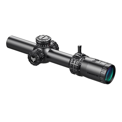 Swampfox Optics ARROWHEAD LPVO 1-8X24MM SFP ILL GUERILLA DOT MIL-GREEN BLACK ARH18241-GL