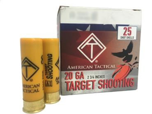 ATI 20ga Target Load 2.75 inch Shotgun Shells - #9 7/8 oz. 1210 fps 1 Case (10 boxes/250rds) ATIAC20T9C