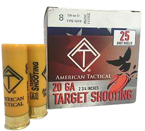 ATI TARGET LOAD AMO 20GA #8 7/8 OZ 2.5 DRAM 2 3/4" 25RD/BOX (10 BOXES PER CASE) ATIAC20T8