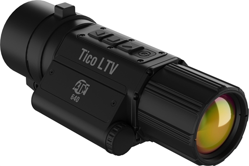 ATN Corp TICO LTV, Thermal Clip-On Optic, 1-4X Magnification, 25mm Objective, 640c480 Resolution, Matte Finish, Black, Includes Charger and Quick Detach Mount TICOLTV650X