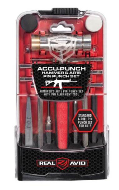 Real Avid Accu-Punch Hammer & AR15 Pin Punch Set #AVHPS-AR