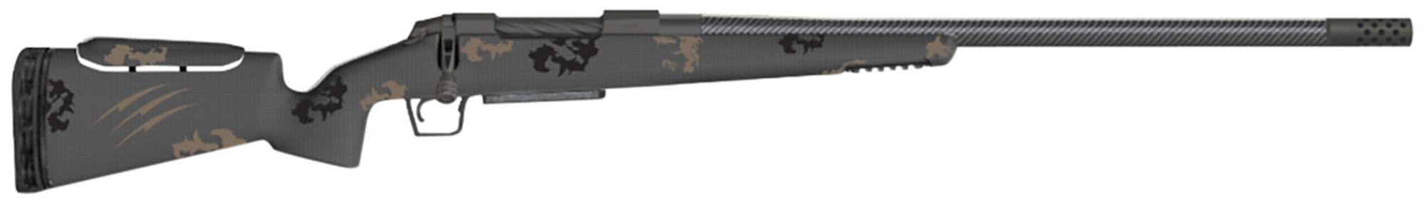 Fierce Carbon Rival XP Bolt Action Rifle FCRXP7SAUM22MM, 7mm SAUM, 22" Threaded, Trophy Camo Carbon Stock, 3 Rds