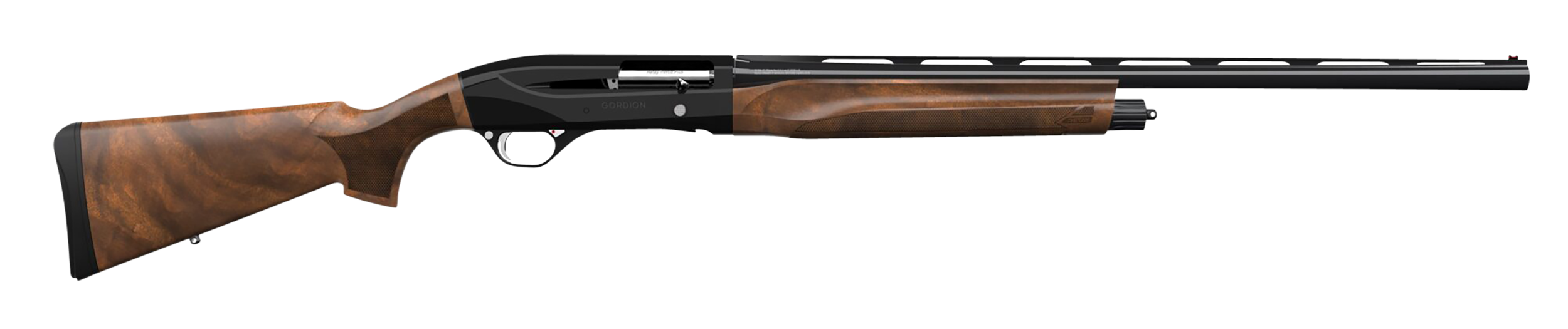Retay USA Gordion Inertia Plus Shotgun GOR20PLBLK28, 20 Gauge, 28", 3" Chmbr, Black Barrel/Rec, Walnut Stock w/Integrated Sling Swivel Mount, TruGlo Red Fiber Optic Front Sight