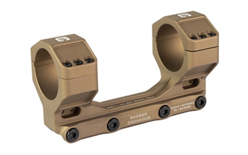 Badger Ordnance Condition One Max, Mount, 34mm, 1.54" Height, Fits Picatinny, Anodized Finish, Tan 154-340K