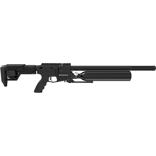 Crosman Gunnar Air Rifle Pre-Charged Pneumatic 22 Black Black Receiver Black Adjustable Stock BPG22S