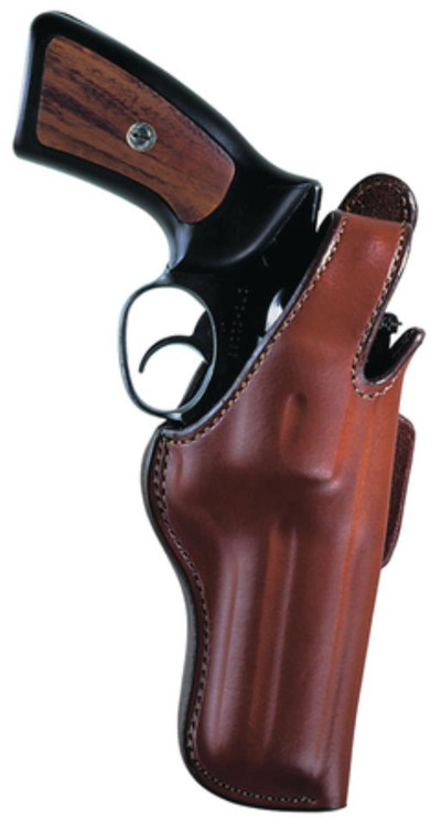 Bianchi 5BHL Thumbsnap Suede Lined Holster 3" Barrel Small Revolver Bulldog and Similar Plain Tan Right Hand