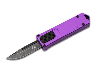 Boker Plus USB OTF 2.0 Purple - 1.77" D2 Black Stonewash Blade, Purple Handle - 06EX269