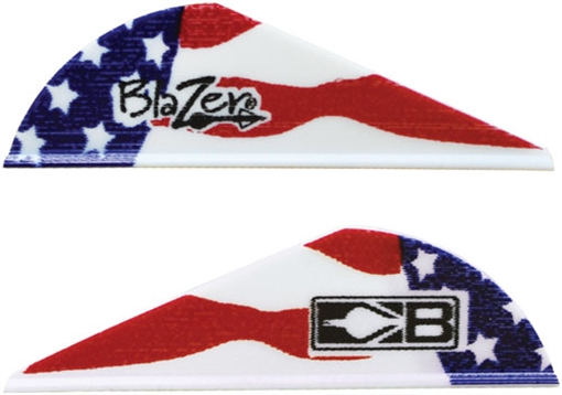 BOHNING BLAZER VANES TRUE COLOR 2" AMERICAN FLAG 100PK 10832AF2