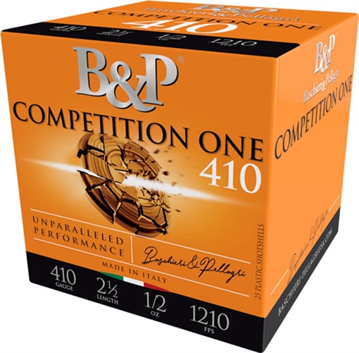 Baschieri & Pellagri Cartridge COMPETITION ONE 410 BORE 2-1/2'' 1/2OZ #8 SHOT 250/CASE 410BCP8