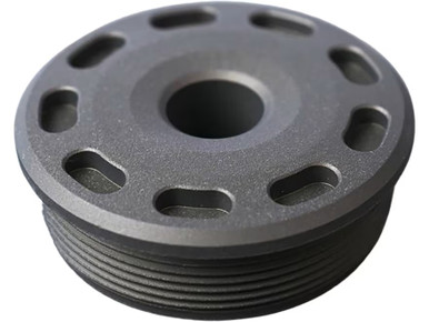 SilencerCo Bravo Titanium Front Cap 7.62mm .30 Caliber Black - AC5390