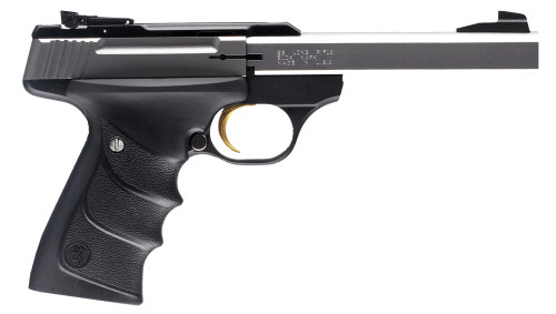 Browning Buck Mark Standard *CA Compliant* . 22 LR, Stainless Steel Finish, URX Grip, Gold Trigger, 10rd