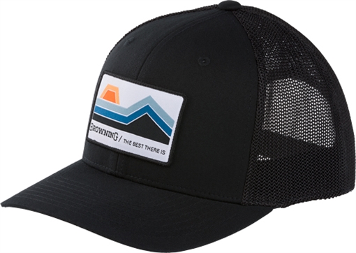 BROWNING CAP BUTTE 110 MESH BACK WOVEN PATCH BLACK* 308596991