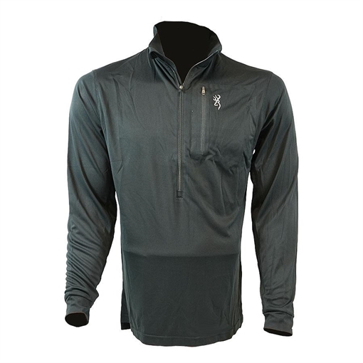 Browning Early Season 3/4 Zip Shirt Black S 3010569901