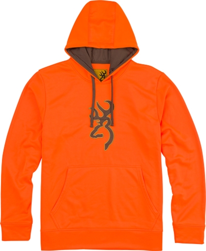 BROWNING TECH HOODIE LS BLAZE ORANGE LARGE* 3011880103