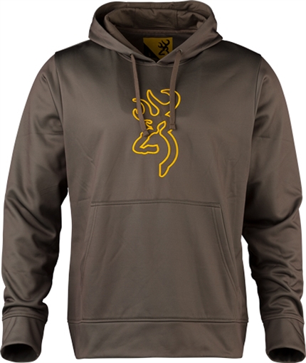 BROWNING TECH HOODIE LS MAJOR BROWN LARGE* 3011889803