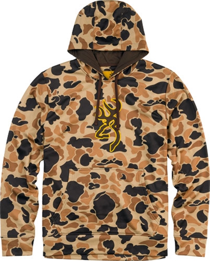 BROWNING TECH HOODIE LS VINTAGE TAN X-LARGE 3011881204