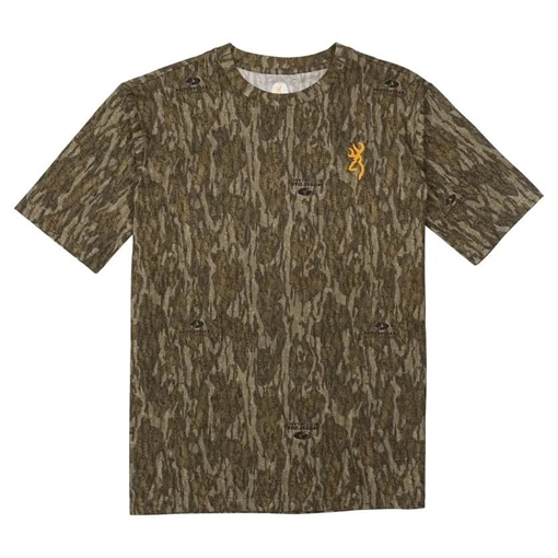 Browning Wasatch Short Sleeve T-Shirt Mossy Oak Bottomland S 3017811901