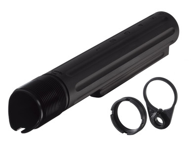 Primary Weapons Systems Enhanced Buffer Tube with Ratchet Lock Castlenut and Endplate