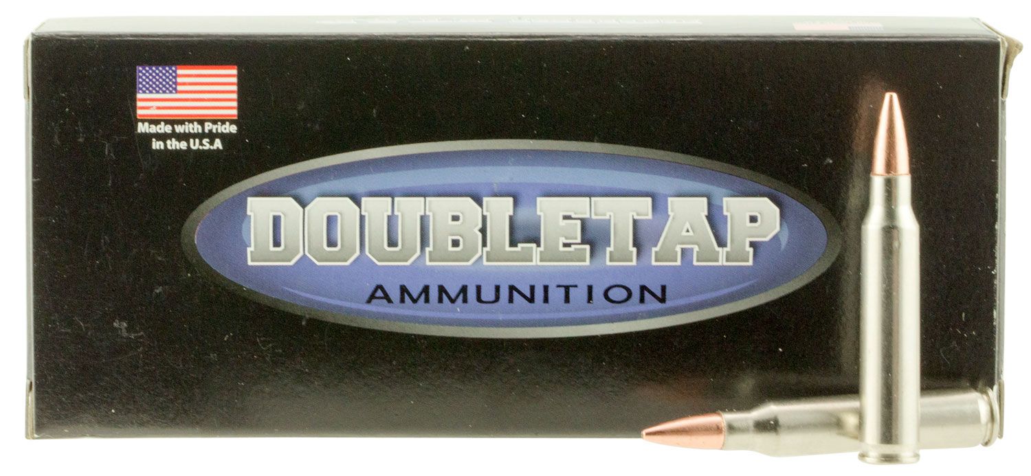 DoubleTap Ammunition Tactical Rifle Rifle Ammunition 223R62X, 223 Rem, DT Lead Free, 62GR, 2950fps, 20 Rd/bx