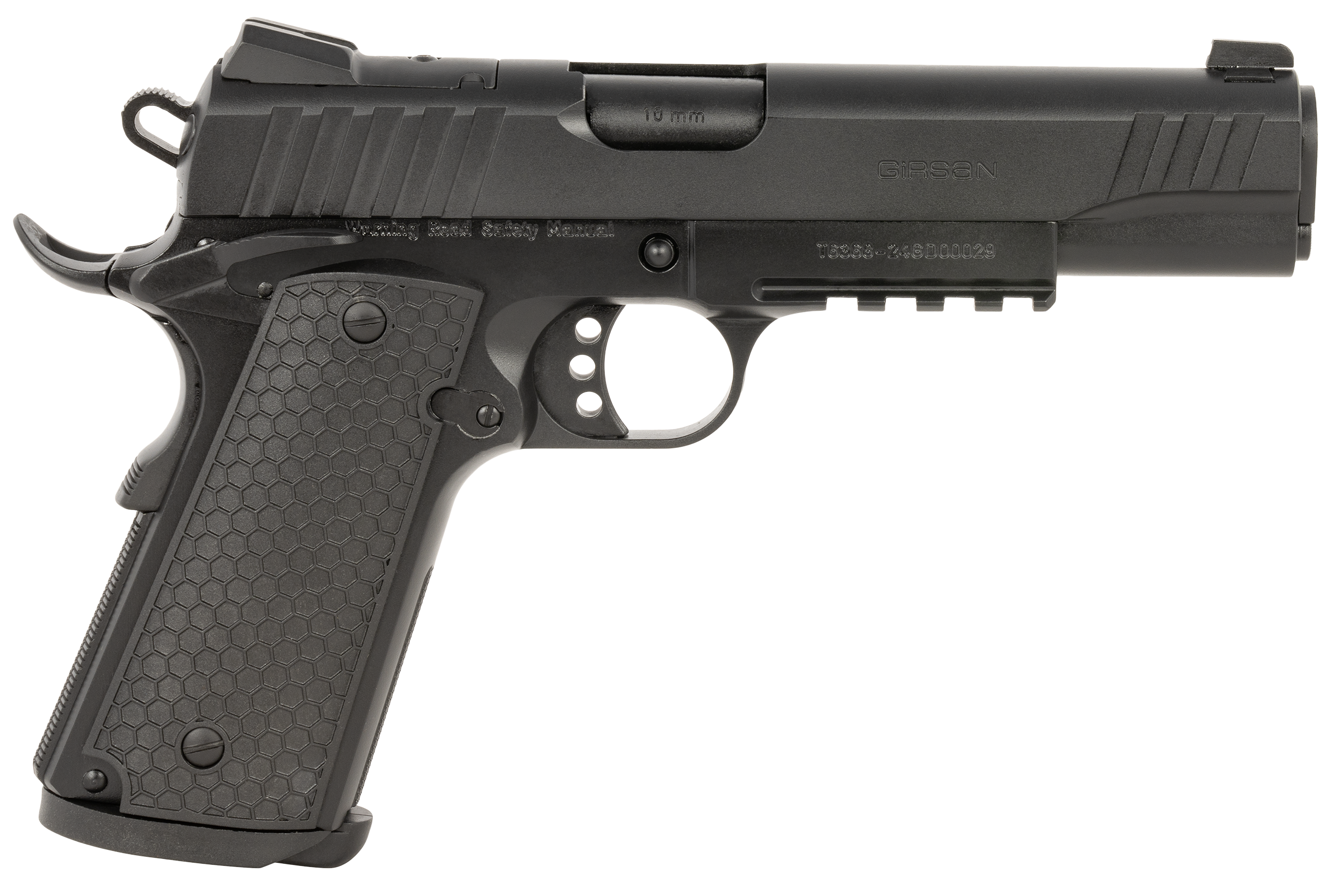 EAA MC1911 S Influencer Optic Ready Pistol 391048, 10mm Auto, 5in, Black Polymer Grips, Black Finish, 9 Rds