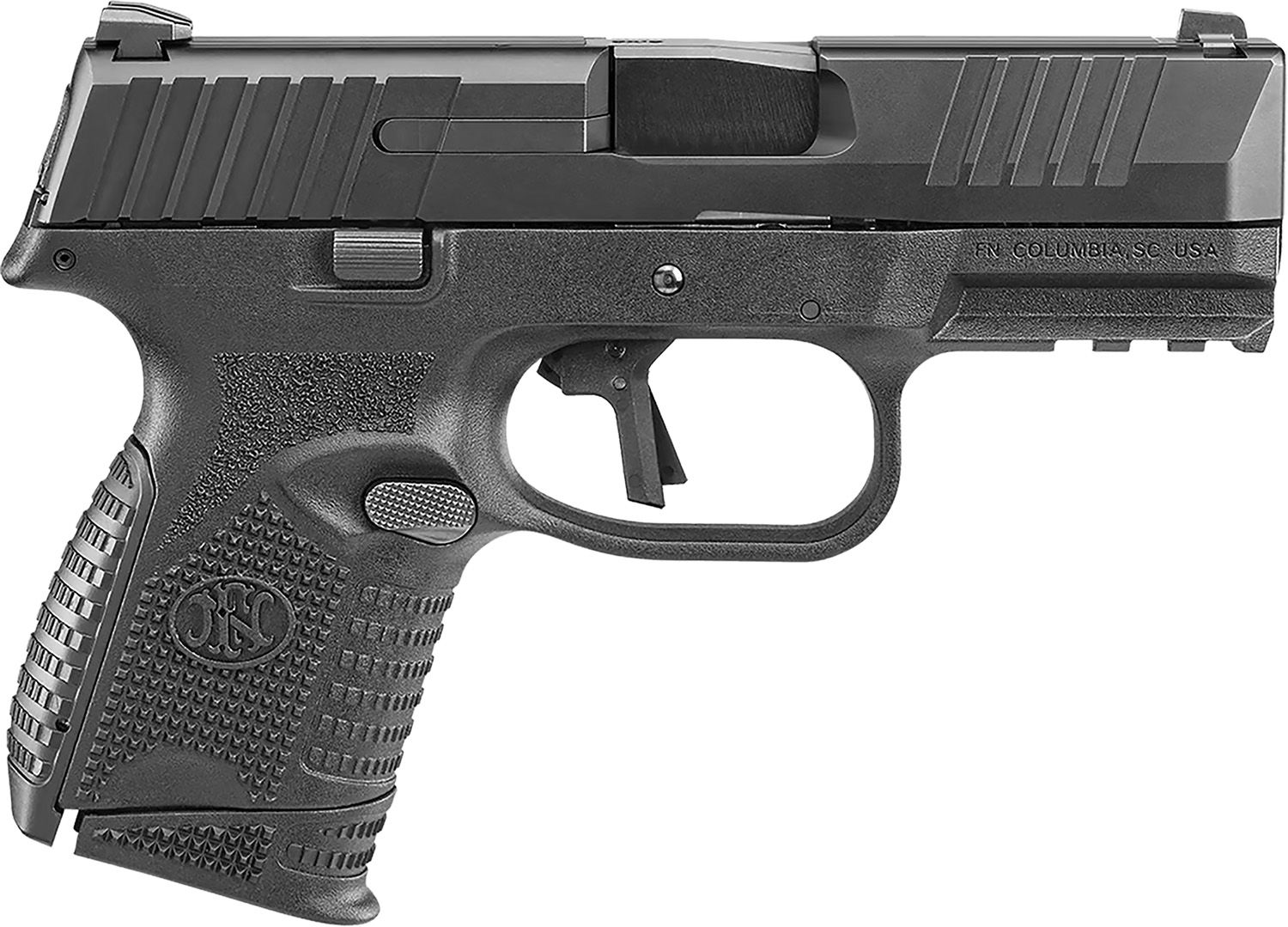 FN Herstal 509C Bundle Pistol 66101642, 9mm Luger, 3.70in, Interchangeable Backstrap, Black Finish, 10 Rds