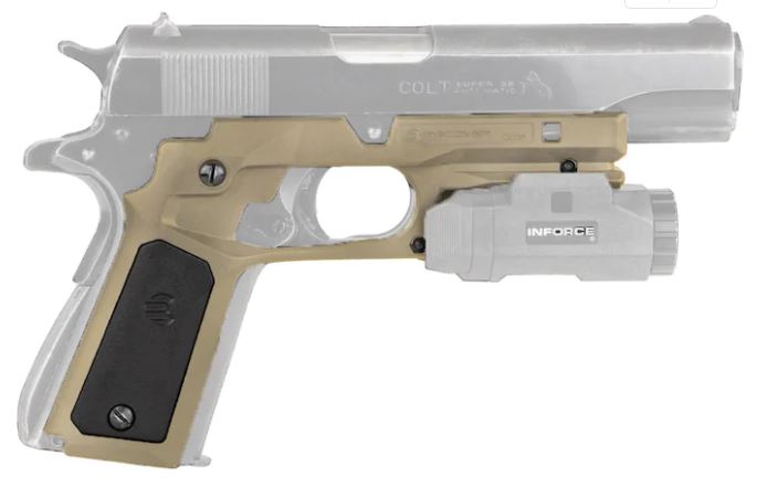 Recover Tactical CC3P Grip and Rail System for 1911 #CC3PTTBI